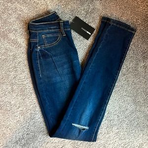 High-Waisted Skinny Jeans